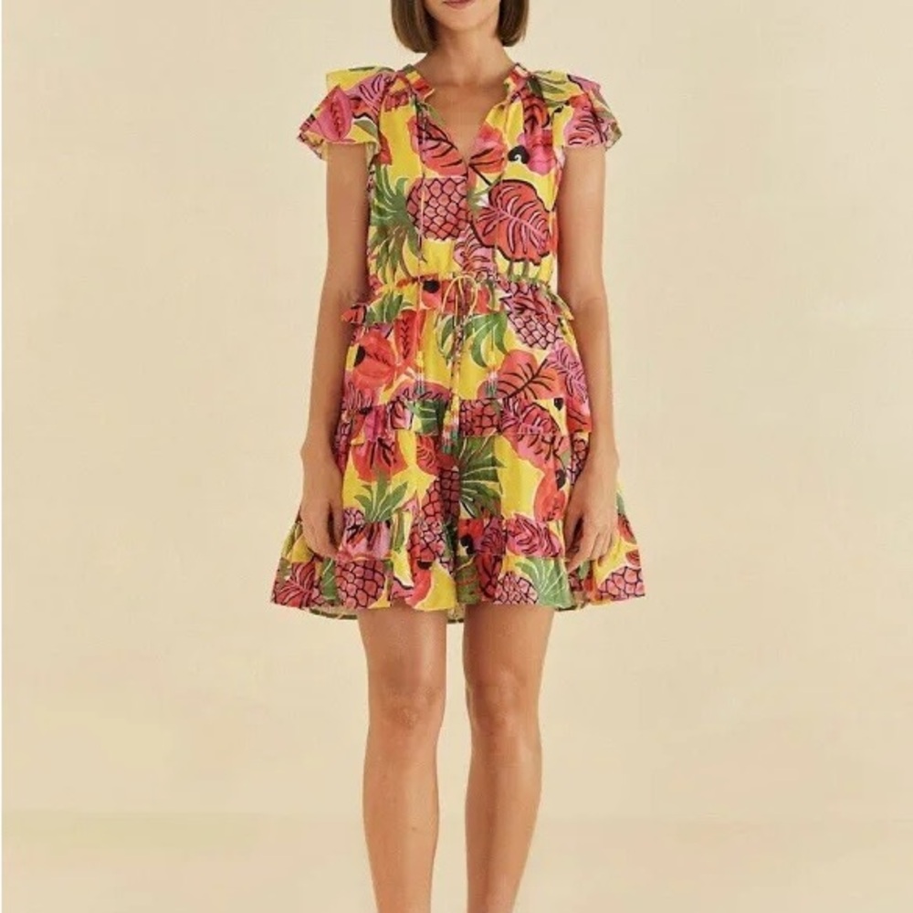 Farm Rio Fruit Dream Ruffle Summer Dress